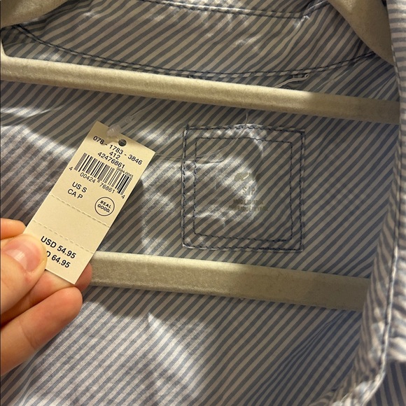 NWT Aerie Good Day Seersucker Button Down Shirt - Picture 3 of 5